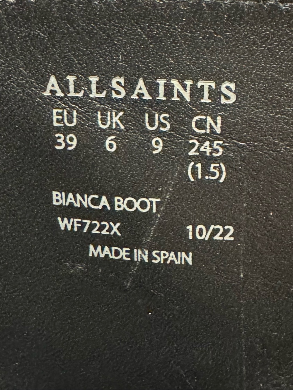AllSaints Bianca Point Toe Patent Leather Boots - Picture 11 of 13